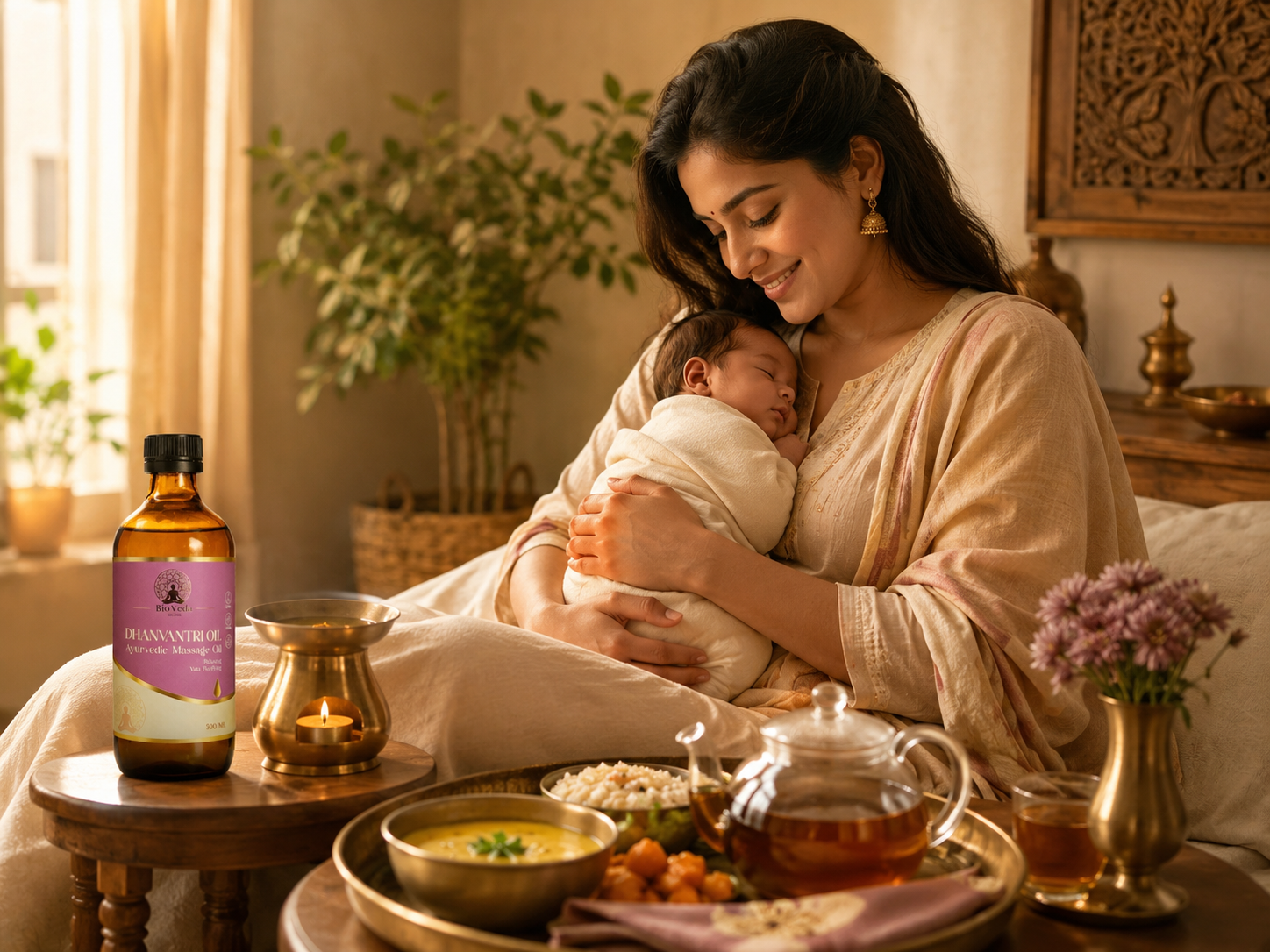 Rasayana Herbs for Postpartum Rejuvenation